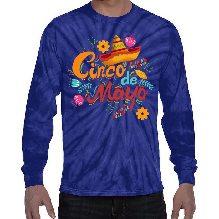 Cinco De Mayo Fiesta Celebration Tie-Dye Long Sleeve Shirt