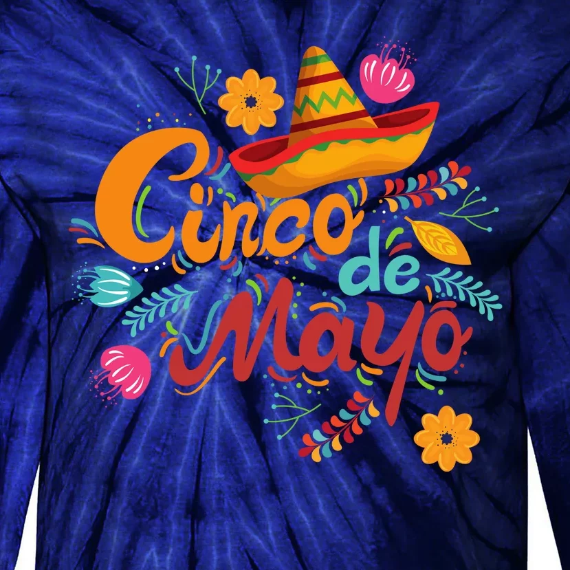 Cinco De Mayo Fiesta Celebration Tie-Dye Long Sleeve Shirt