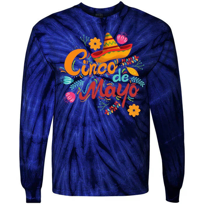 Cinco De Mayo Fiesta Celebration Tie-Dye Long Sleeve Shirt