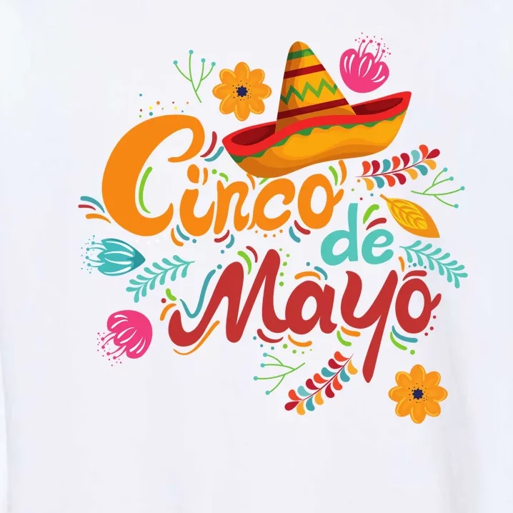 Cinco De Mayo Fiesta Celebration Garment-Dyed Sweatshirt