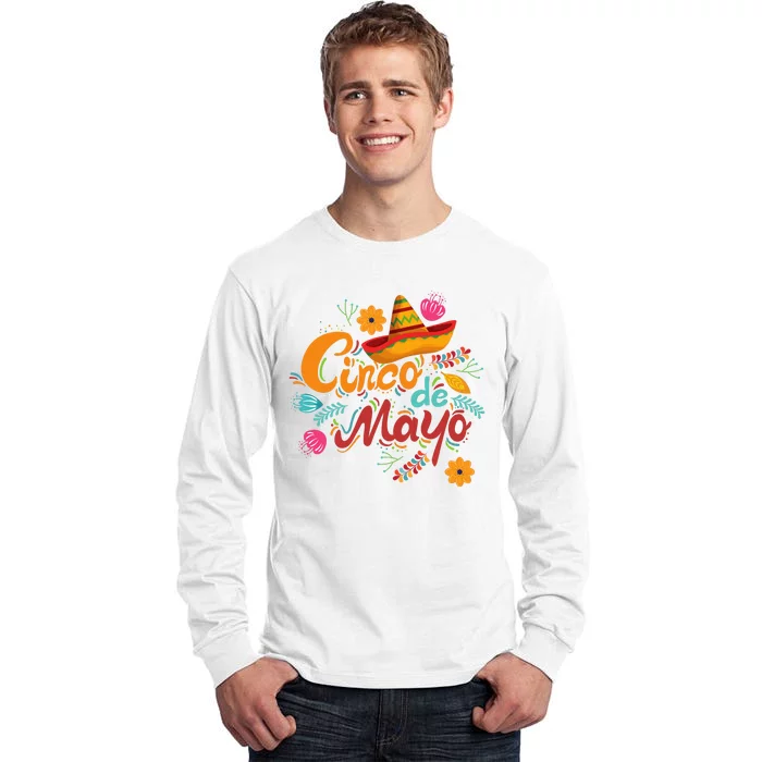 Cinco De Mayo Fiesta Celebration Tall Long Sleeve T-Shirt