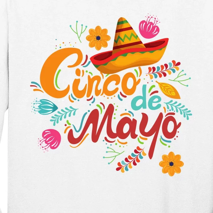 Cinco De Mayo Fiesta Celebration Tall Long Sleeve T-Shirt