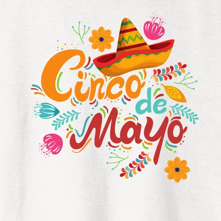 Cinco De Mayo Fiesta Celebration Women's Crop Top Tee