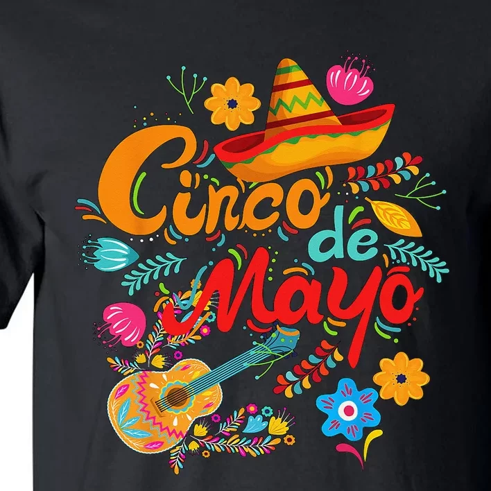 Cinco de Mayo, funny Mexican fiesta 5 De Mayo Tall T-Shirt