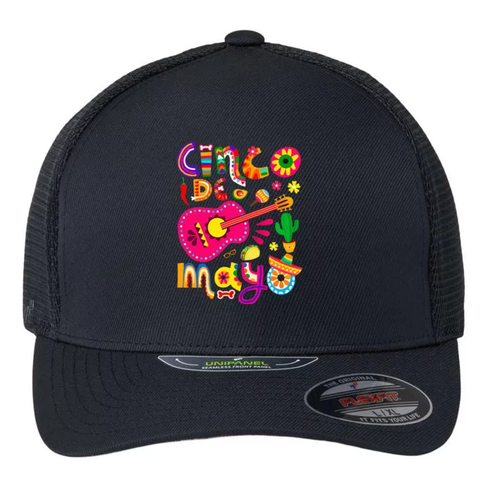 Cinco De Mayo Mexican Fiesta 5 Flexfit Unipanel Trucker Cap