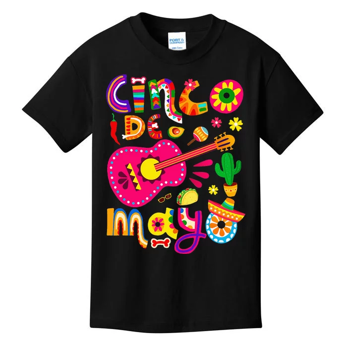 Cinco De Mayo Mexican Fiesta 5 Kids T-Shirt