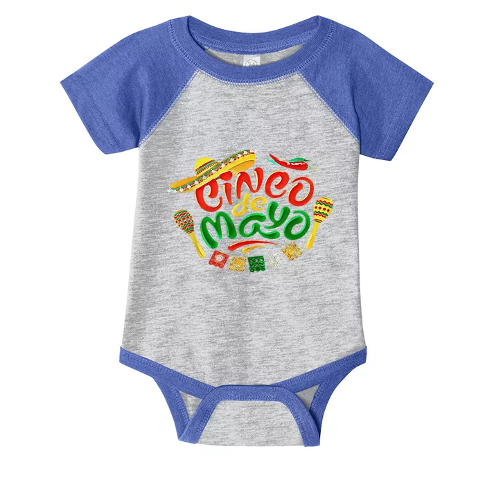 Cinco De Mayo Party Lets Fiesta Infant Baby Jersey Bodysuit