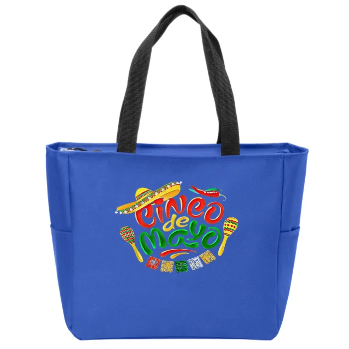 Cinco De Mayo Party Lets Fiesta Zip Tote Bag