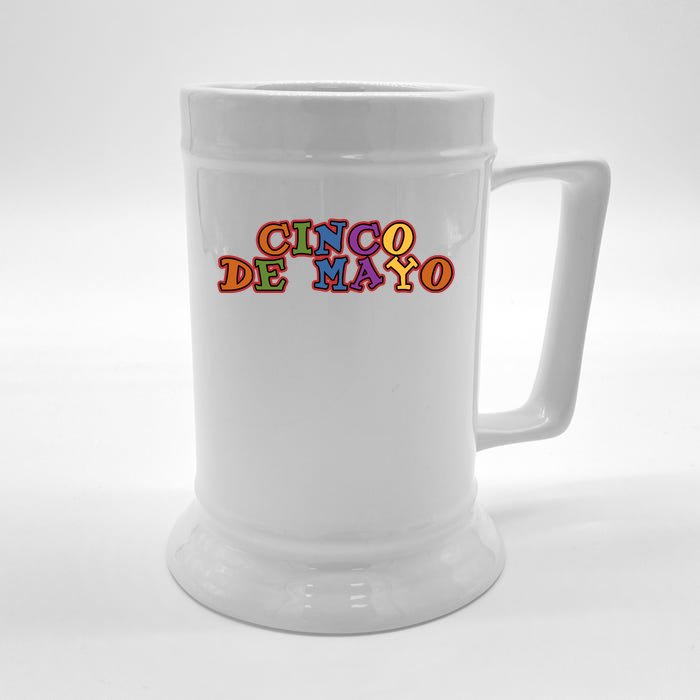 Cinco De Mayo Holiday Gift Front & Back Beer Stein