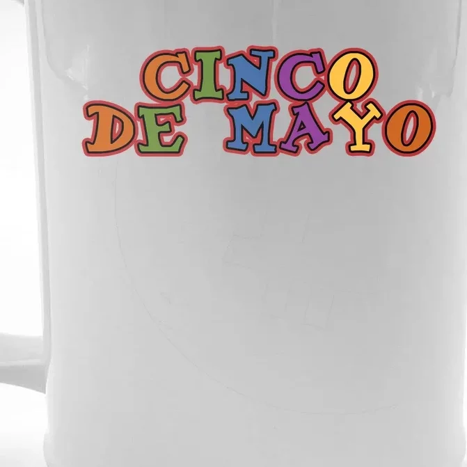 Cinco De Mayo Holiday Gift Front & Back Beer Stein