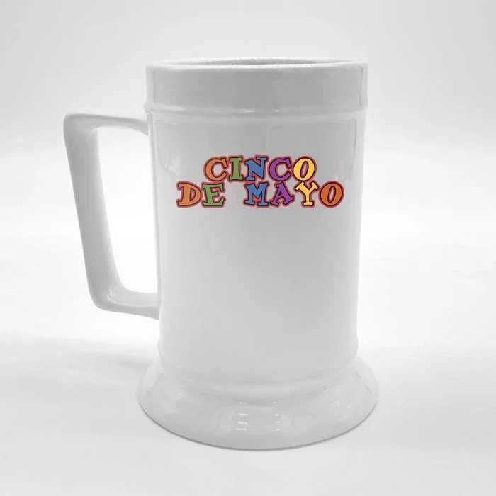 Cinco De Mayo Holiday Gift Front & Back Beer Stein