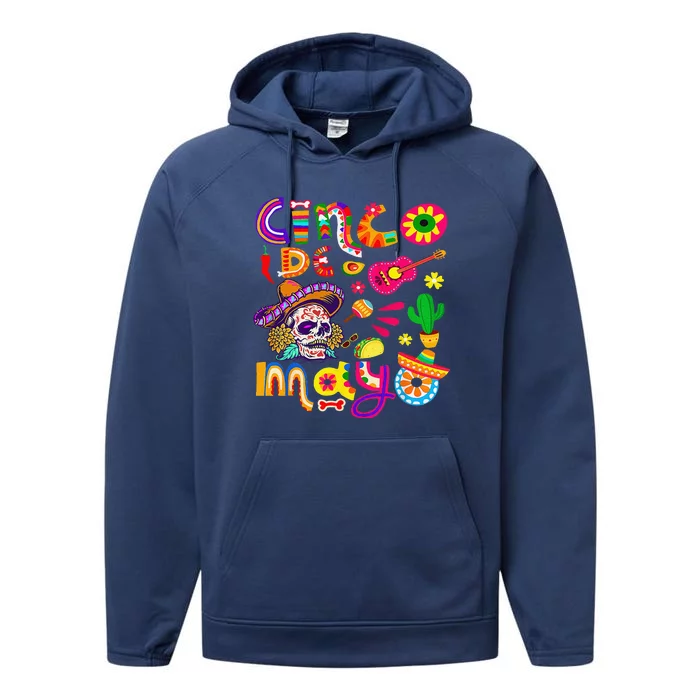 Cinco De Mayo Mexican Fiesta 5 De Mayo Performance Fleece Hoodie