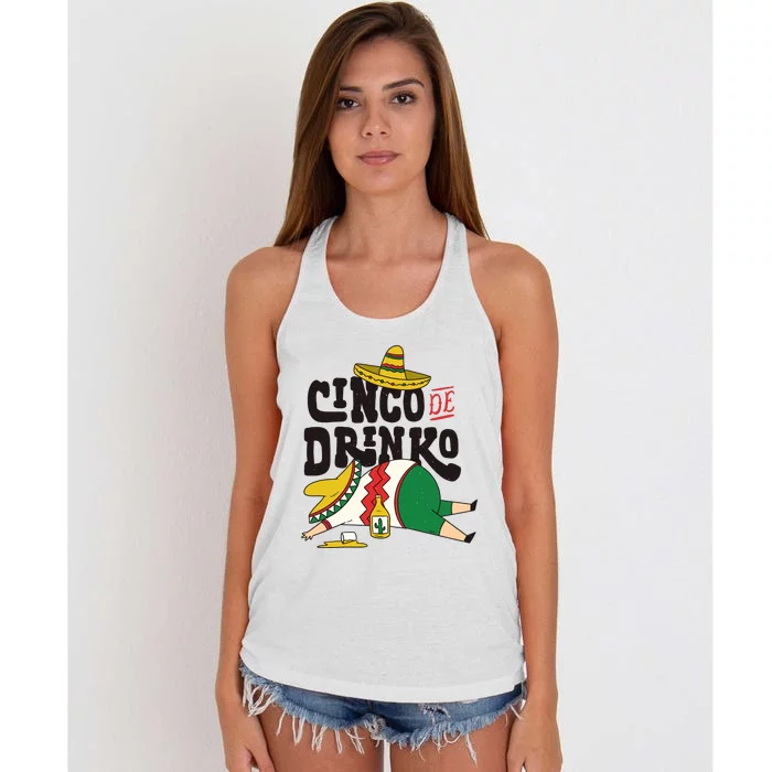 Cinco De Mayo Women's Knotted Racerback Tank