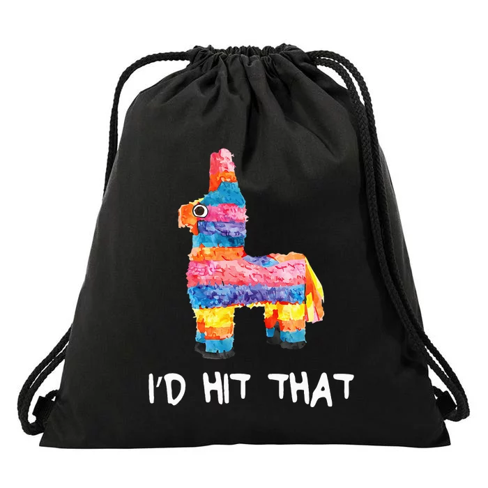 Cinco de Mayo Fiesta Smashing Pinata Celebration Drawstring Bag