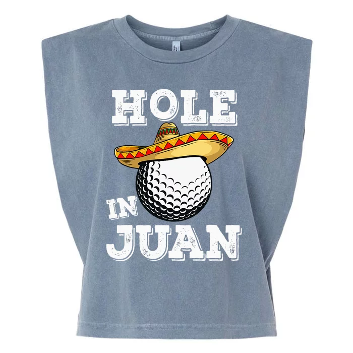 Cinco de Mayo Golf Funny Saying Golfer Joke Hole in Juan Garment-Dyed Women's Muscle Tee