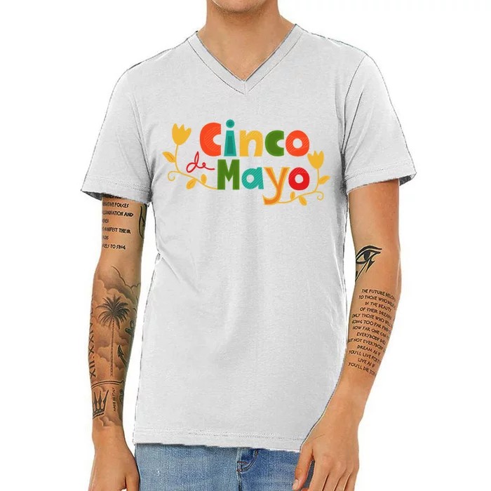 Cinco De Mayo Celebration V-Neck T-Shirt