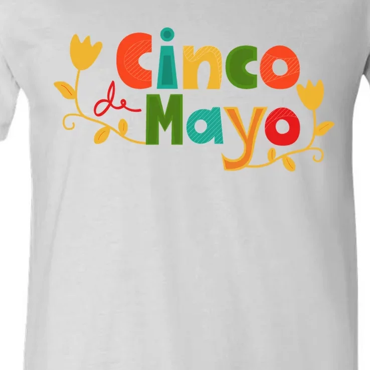 Cinco De Mayo Celebration V-Neck T-Shirt