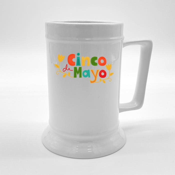 Cinco De Mayo Celebration Front & Back Beer Stein