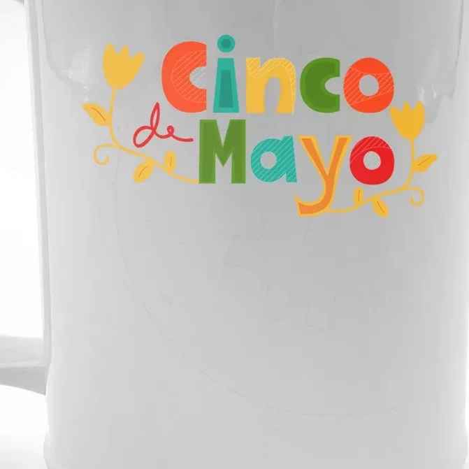 Cinco De Mayo Celebration Front & Back Beer Stein