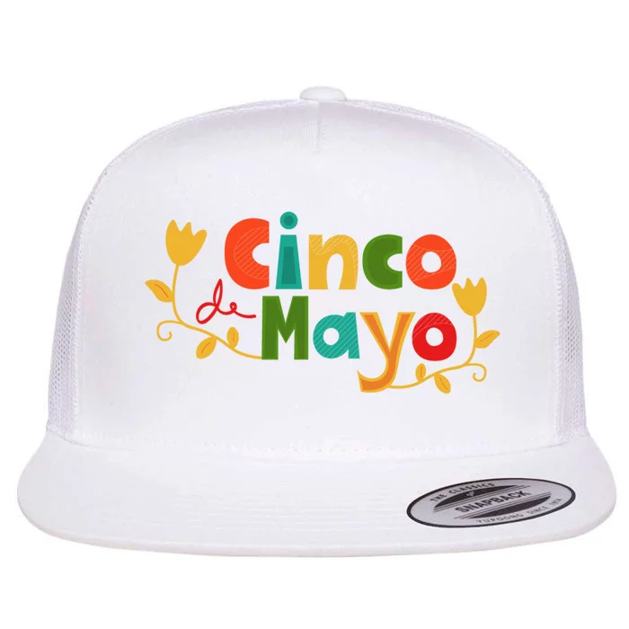 Cinco De Mayo Celebration Flat Bill Trucker Hat