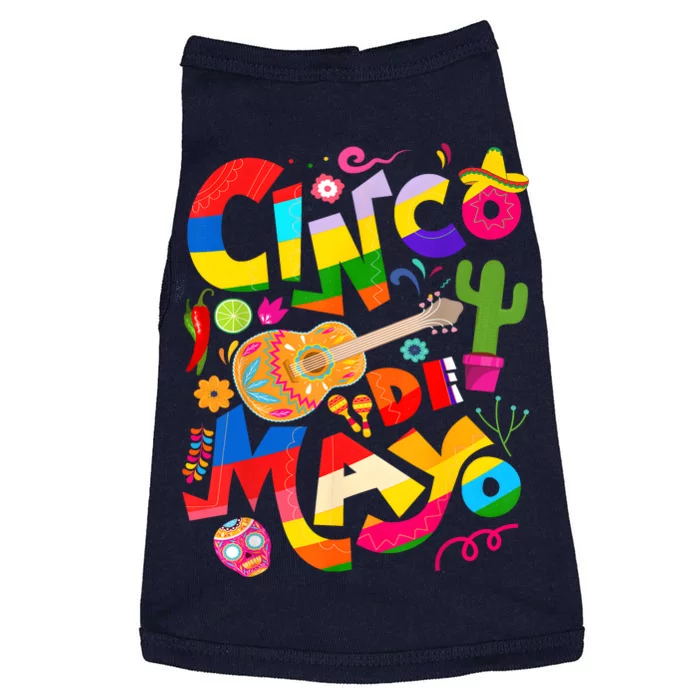 Cinco De Mayo Lets Fiesta Squad 5 De Mayo Mexican Fiesta Doggie Tank