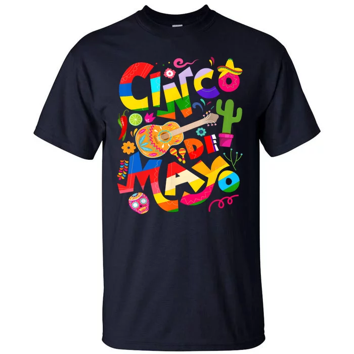 Cinco De Mayo Lets Fiesta Squad 5 De Mayo Mexican Fiesta Tall T-Shirt