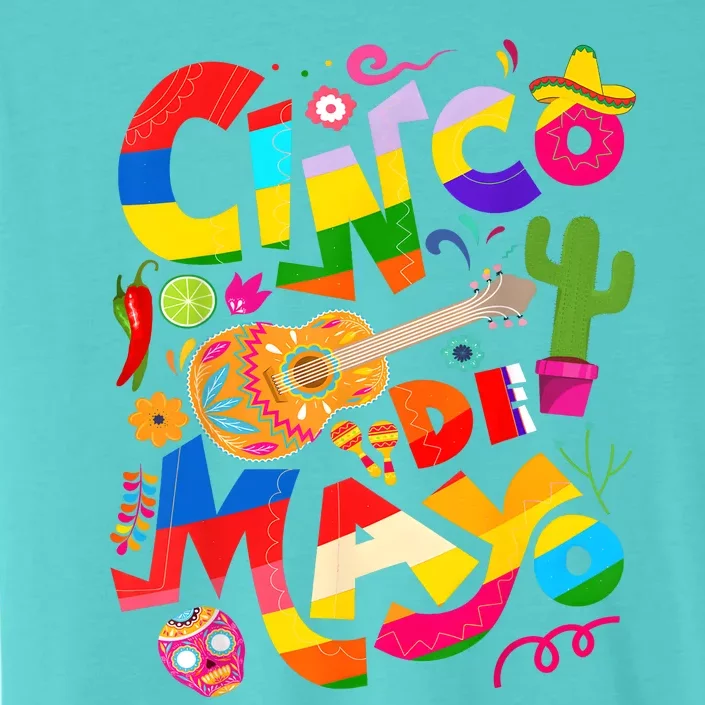 Cinco De Mayo Lets Fiesta Squad 5 De Mayo Mexican Fiesta ChromaSoft Performance T-Shirt