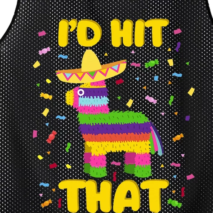 Cinco De Mayo Party ID Hit That Pinatas Mesh Reversible Basketball Jersey Tank