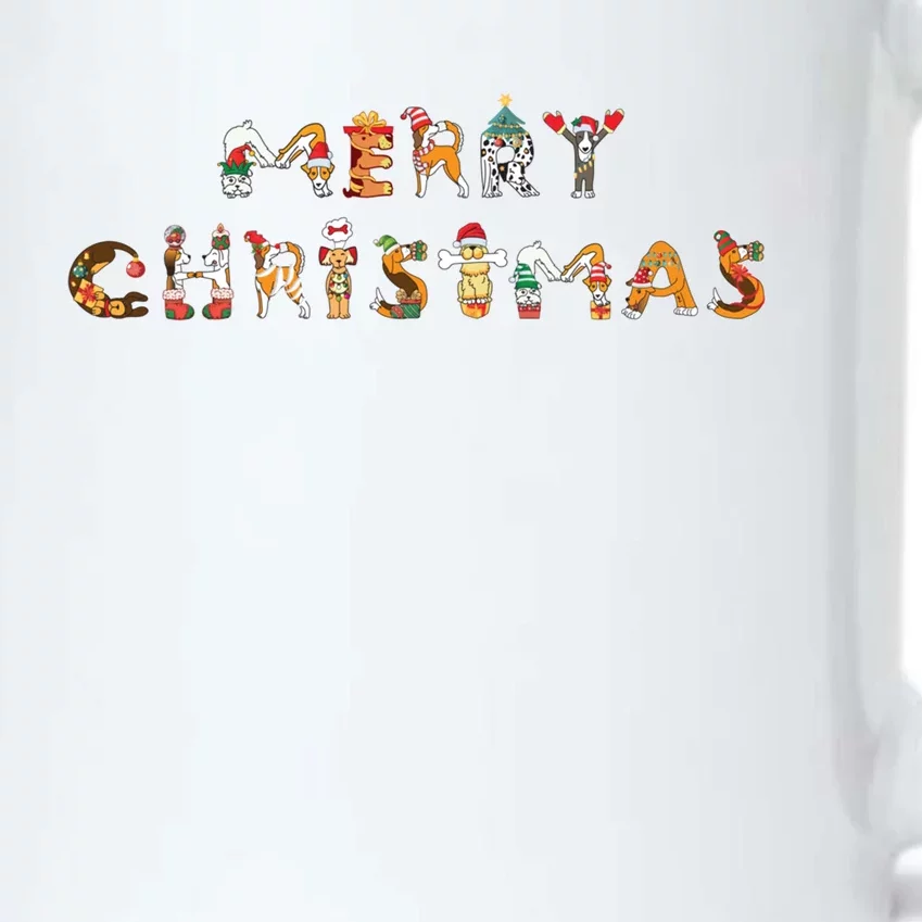 Cute Dogs Merry Christmas Funny Pets Xmas Merry Christmas Cute Gift Black Color Changing Mug