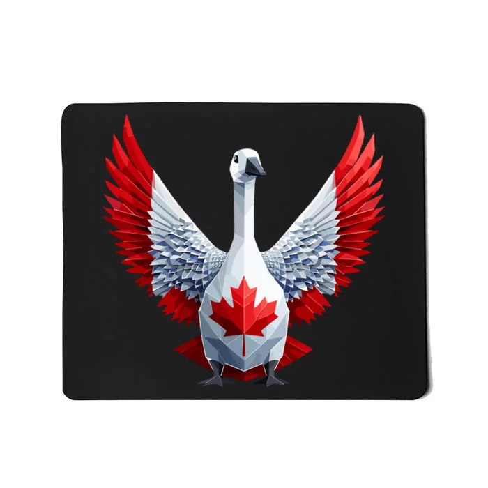 Canada Day Maple Leaf Bird Mousepad