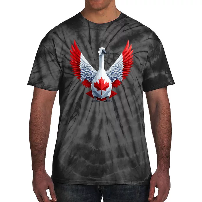 Canada Day Maple Leaf Bird Tie-Dye T-Shirt