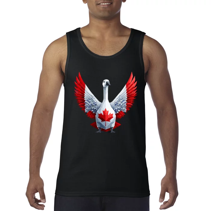 Canada Day Maple Leaf Bird Tank Top