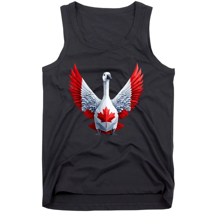 Canada Day Maple Leaf Bird Tank Top