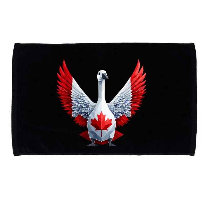 Canada Day Maple Leaf Bird Microfiber Hand Towel