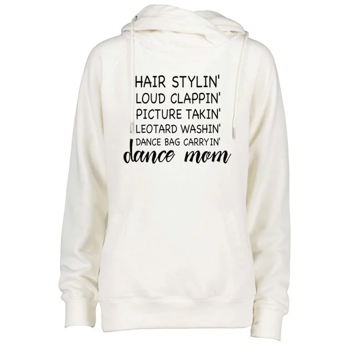 Cute Dance Mom Funny Sarcastic Dance Lover Mom Womens Funnel Neck Pullover Hood