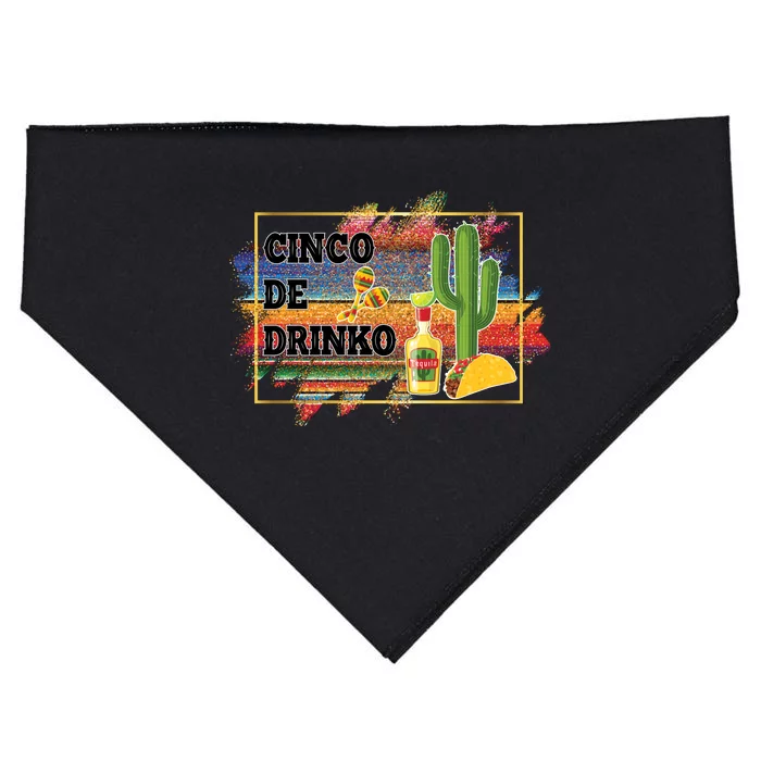 Cinco De Mayo Sombrero Festival Holiday Cactus Tacos Tequila USA-Made Doggie Bandana