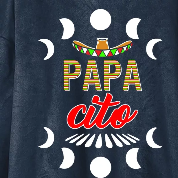 Cinco De Mayo Papagiftcito Mexican Dad Father Fiesta May 5th Gift Hooded Wearable Blanket