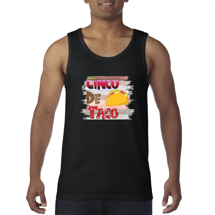 Cinco De Mayo Taco Sombrero Festival Holiday Tacos Tank Top