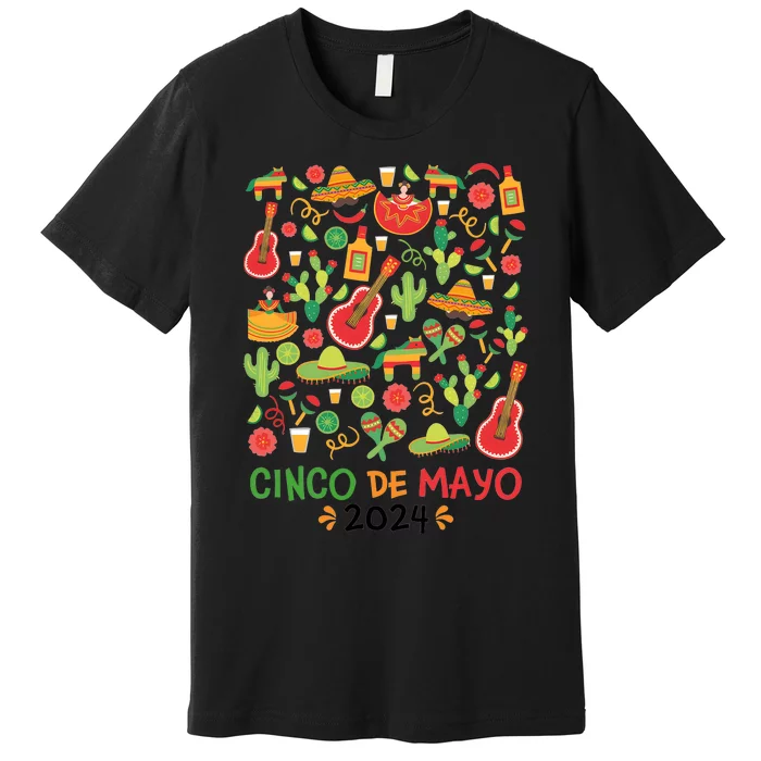 Cinco De Mayo 202 Mama Cita Mexican Premium T-Shirt