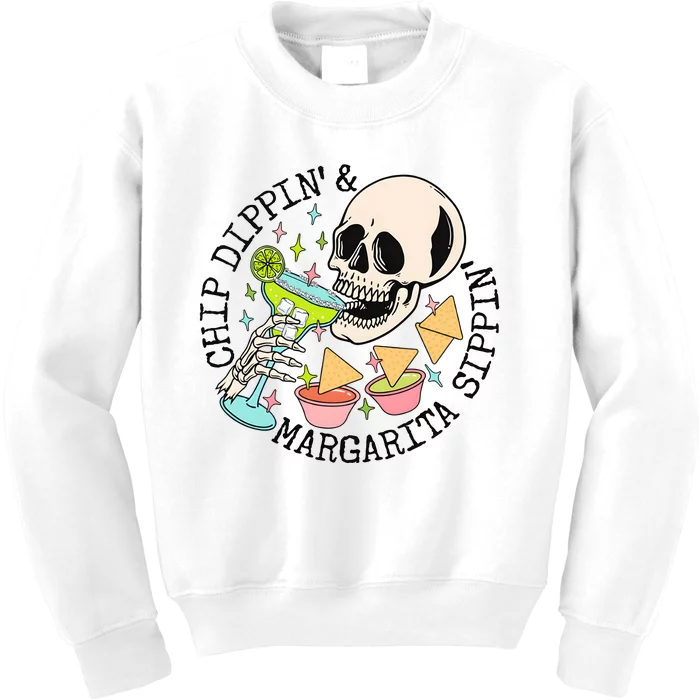 Cinco De Mayo Chip Dippin Margarita Sippin Kids Sweatshirt