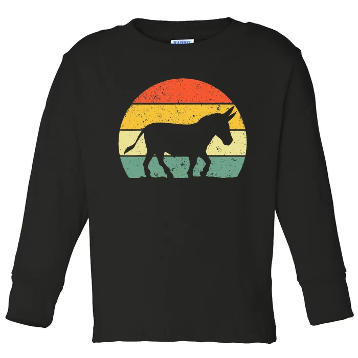 Cool Donkey Mule Horse Animal Lover Jackass Toddler Long Sleeve Shirt