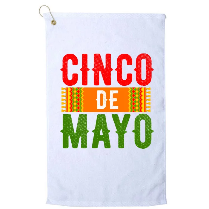 Cinco De Mayo Holiday Festive Platinum Collection Golf Towel