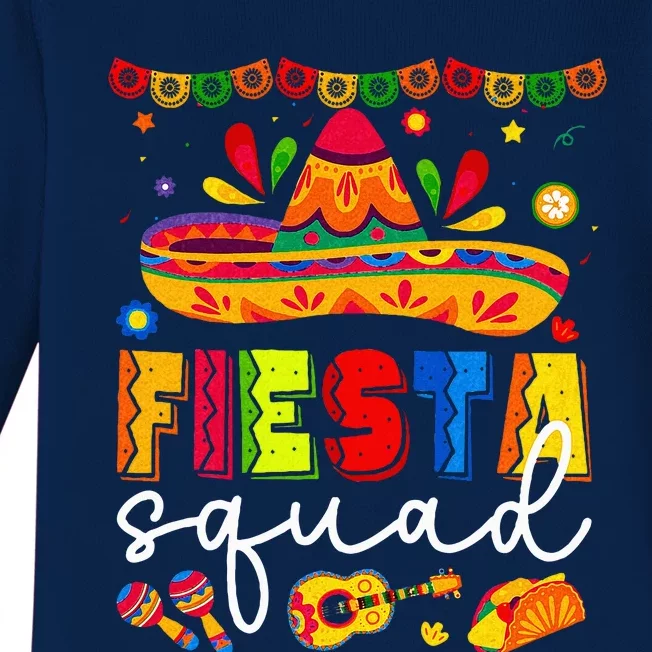 Cinco de Mayo Fiesta Squad Family Baby Long Sleeve Bodysuit