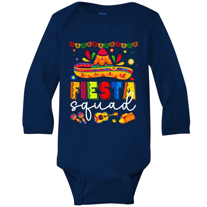 Cinco de Mayo Fiesta Squad Family Baby Long Sleeve Bodysuit