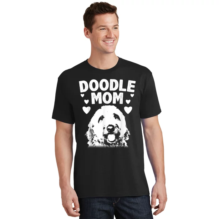 Cute Doodle Mom For Women Mama Golden Doodle Dog Owner T-Shirt