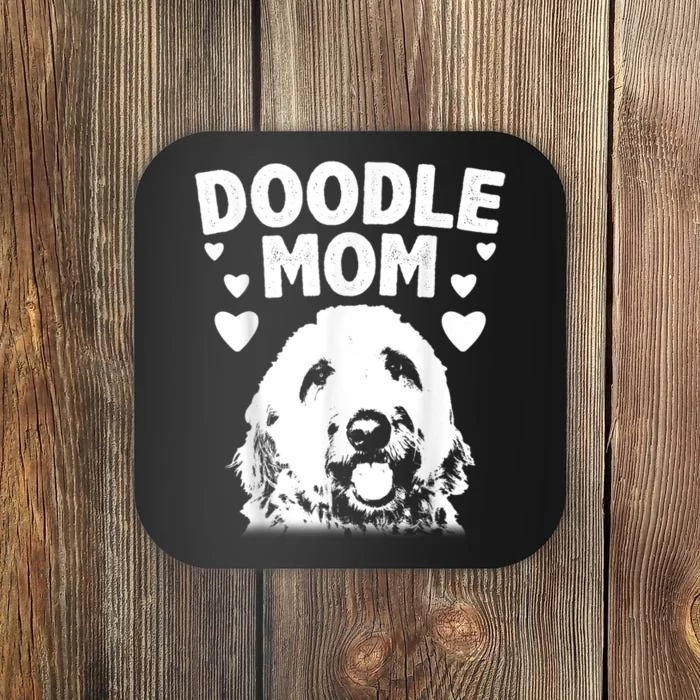 Cute Doodle Mom For Women Mama Golden Doodle Dog Owner Coaster