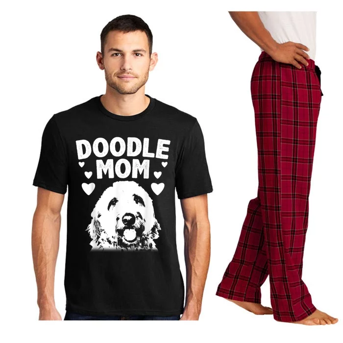 Cute Doodle Mom For Women Mama Golden Doodle Dog Owner Pajama Set