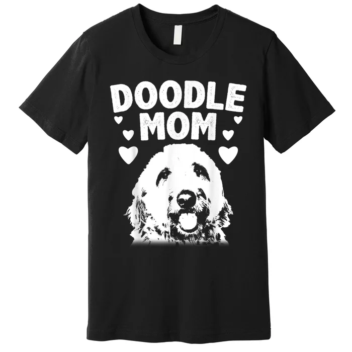 Cute Doodle Mom For Women Mama Golden Doodle Dog Owner Premium T-Shirt