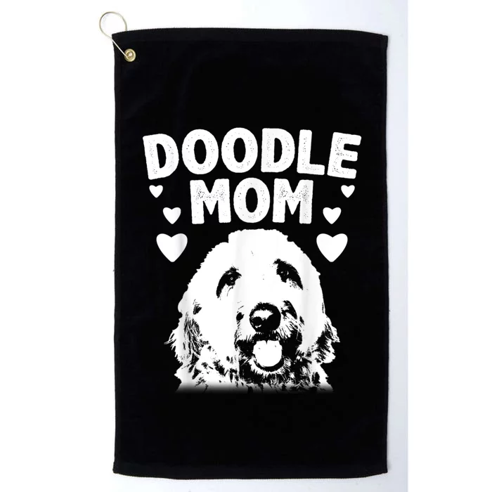 Cute Doodle Mom For Women Mama Golden Doodle Dog Owner Platinum Collection Golf Towel