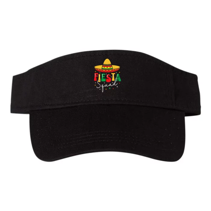 Cinco De Mayo Fiesta Squad Funny Mexican Fiesta 5 De Mayo Valucap Bio-Washed Visor